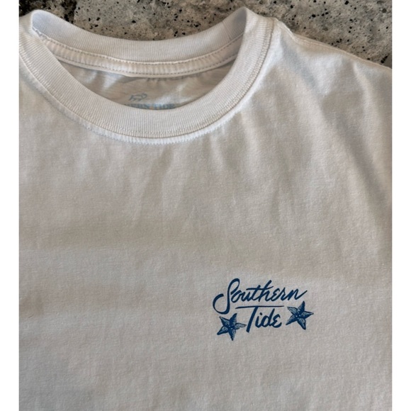 Southern Tide Patriotic Flag T-Shirt. Size XS - Picture 9 of 10